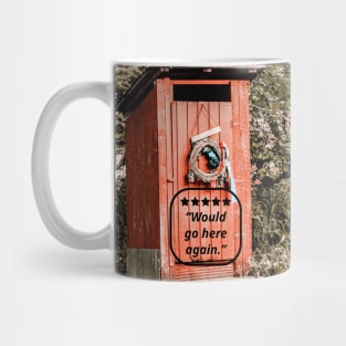 Five Star Rated Outhouse Bathroom Mug